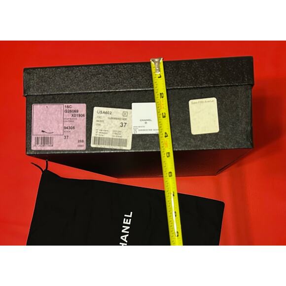 Chanel Empty Tall Boot Box Dust And Cover Bags 22 x 11 3/4 x 4 1/2 Made Italy - Picture 4 of 16